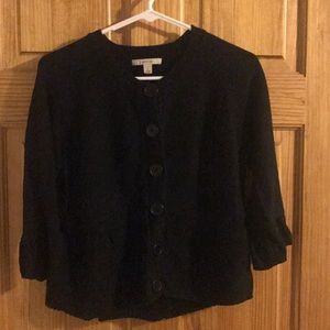 Women's Merona Black 6 Botton Sweater